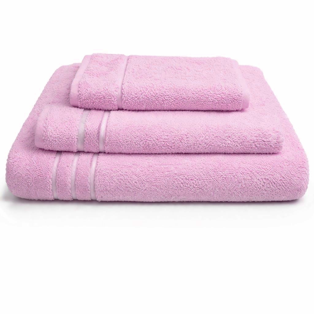 set 3 prosoape karmen - roz trandafiriu set 3 prosoape karmen - roz trandafiriu