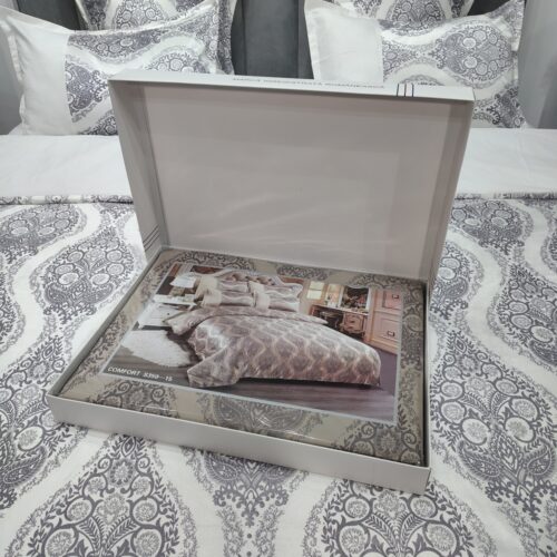 Set Lenjerie de Pat Catifea Jacquard