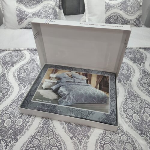 Set Lenjerie de Pat Catifea Jacquard