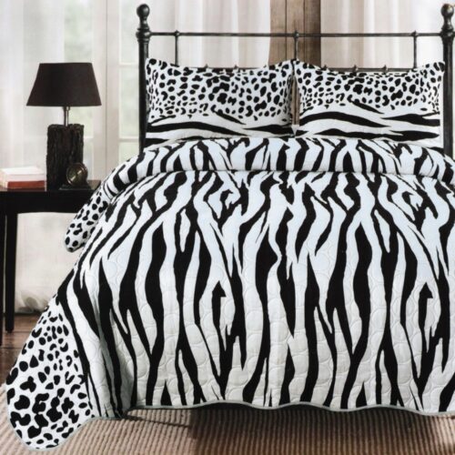 cuvertura de pat model zebra