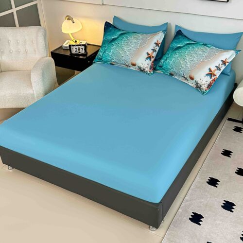 lenjerie de pat material finet coral