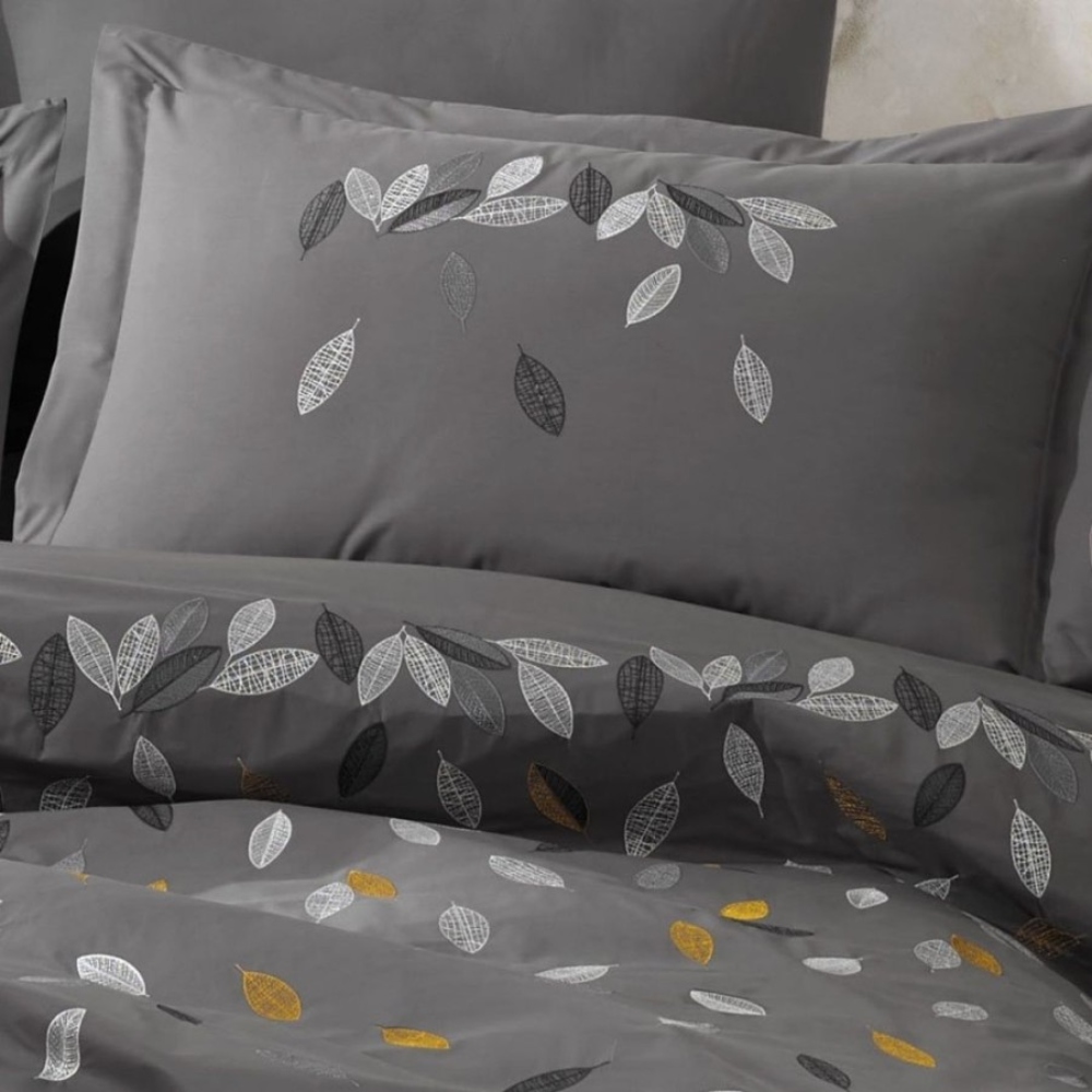 Lenjerie poplin Premium lidia gri (2) Lenjerie poplin Premium lidia gri