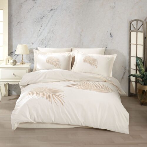 Lenjerie poplin Premium silvana crem