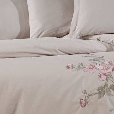 lenjerie din bumbac 100% poplin cu broderie palmyra tas