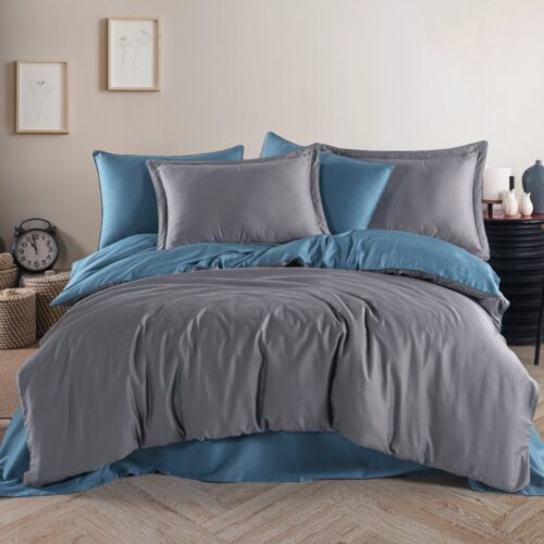 lenjerie satin diamond gri indigo