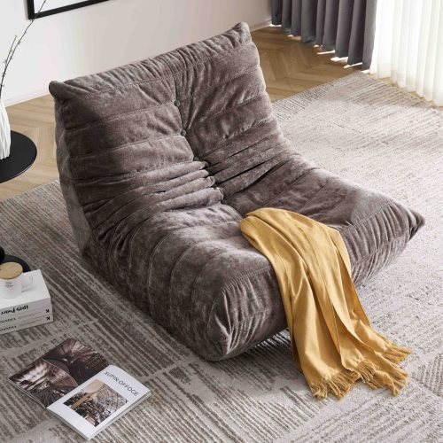 fotoliu spuma cu memorie lazy sofa gravity maro inchis vidat