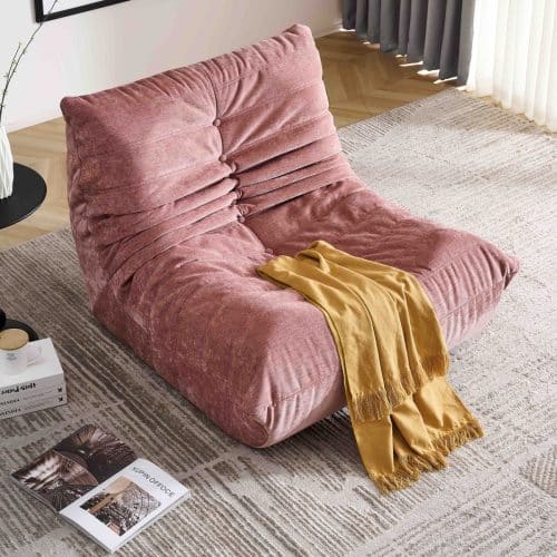fotoliu spuma cu memorie lazy sofa gravity roz premium