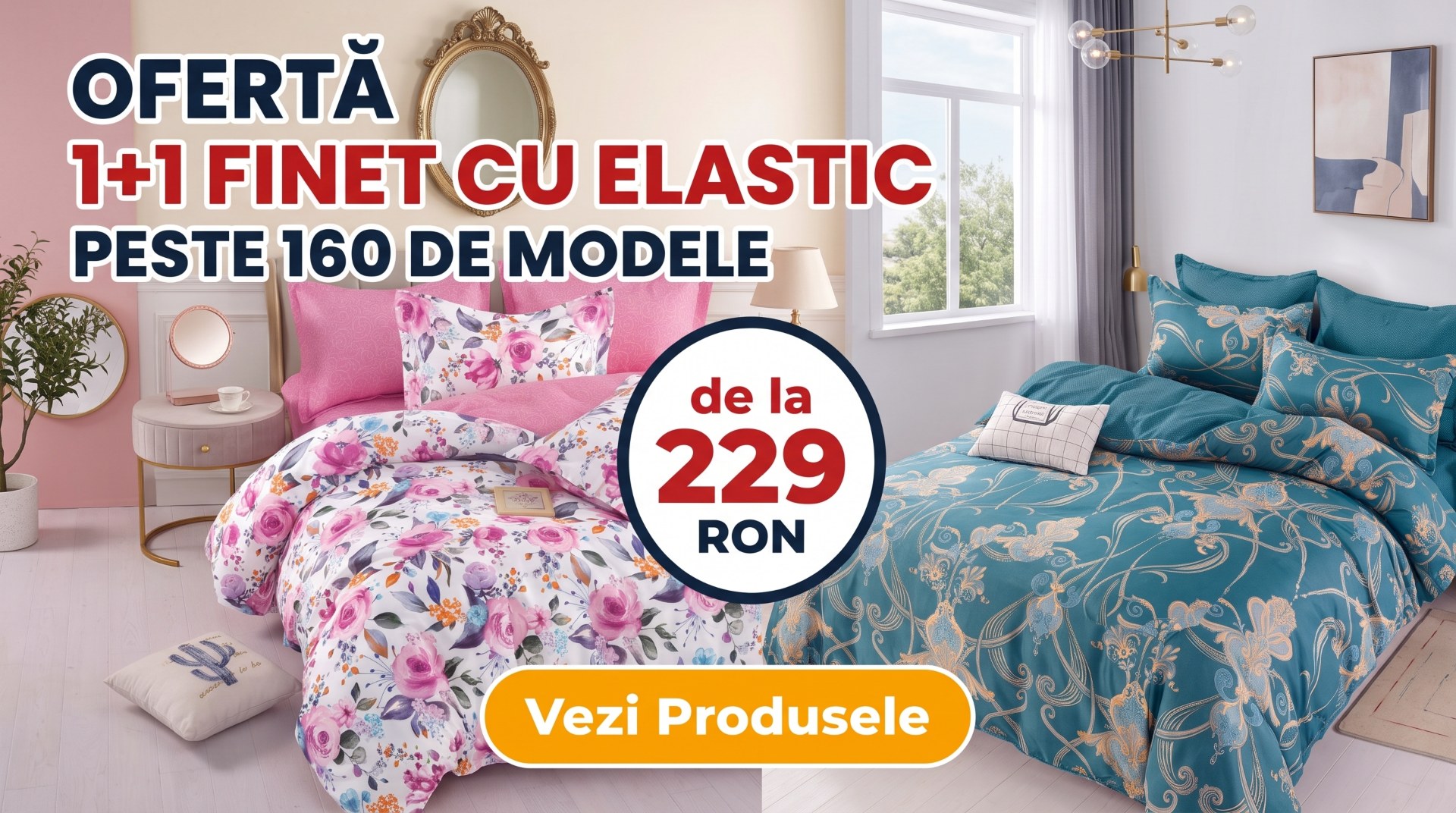 OFERTA 1+1 LENJERII FINET CU ELASTIC