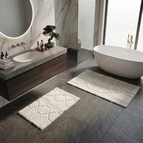 set covorase baie maco Hexa - alb ivory