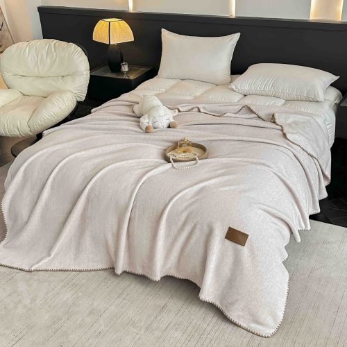 patura casmir mare - bej degrade